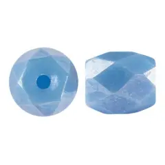 Baros Par Puca&reg; Czech glass bead, Frost Blue Lagoon Luster, 10 grams