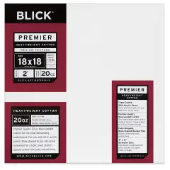Blick Premier Heavyweight Stretched Cotton Canvas - 18" x 18", 2" Profile