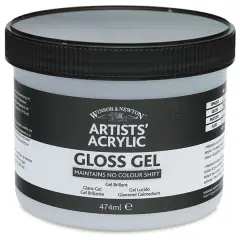 Winsor & Newton Artists' Acrylic Gel Medium - Gloss, 474 ml jar