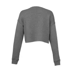 Bella Canvas Cropped Crew Fleece - Deep Heather, X-Large