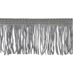 Belagio Chainette Fringe, 2" Wide, 10- Yard Bolt, Silver