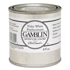 Gamblin Artist's Oil Color - Flake White Replacement, 8 oz Can