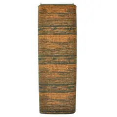 Belagio Cork Fabric, 25" Wide, Wood Grain Print, Orange Multi, 15-Yard Bolt