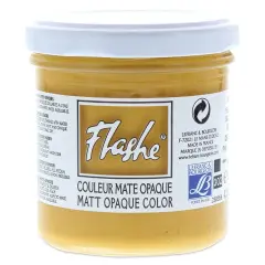 Lefranc & Bourgeois Flashe Vinyl Paint - Yellow Ochre, 125 ml jar