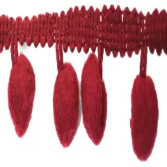 Belagio Pom Trim, 1.25" Wide, 10-Yard Bolt, Wine