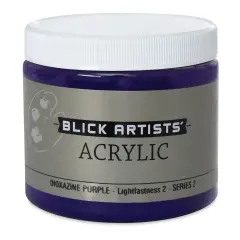 Blick Artists' Acrylic - Dioxazine Purple, 16 oz jar