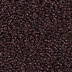 Miyuki 15/0 Round Seed Bead, 15-460, Metallic Dark Raspberry