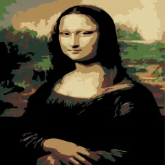 Artwille DIY Paint by Numbers for Adults and Kids, Acrylic Painting Kit - "Joconda", 13.8 x 17.7 in