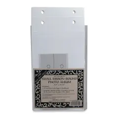 Lineco Just the Pieces Album Kit - 5 1/2" x 9 3/4", Ivory, Ribbon Bound