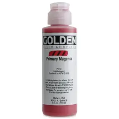Golden Fluid Acrylics - Primary Magenta, 4 oz bottle