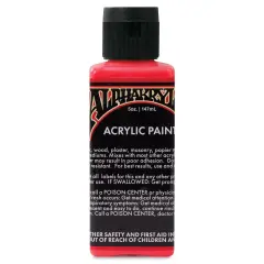 Alpha6 Alphakrylic Acrylic Paint - Electroshock Red, 5 oz