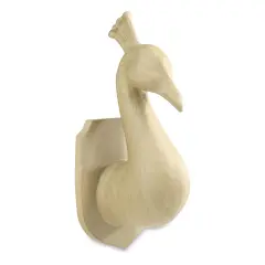 DecoPatch Paper Mache Animal Head Trophy - Peacock