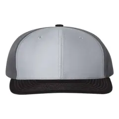 Richardson&reg; Twill Back Trucker Cap Grey/Charcoal/Black