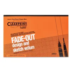Clearprint Drafting and Design Fade-Out Vellum - 11" x 17", Isometric Grid, 50 Sheets