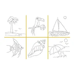 Metal Punch Group Pack - Mini Tropical Punch, Pack of 100