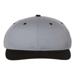 Richardson&reg; Pro Twill Snapback Cap Grey/ Black