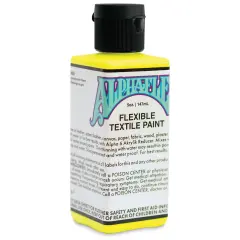 Alpha6 AlphaFlex Textile and Leather Paint - Electroshock Yellow, 147 ml, Bottle
