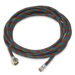 Iwata Airbrush Air Hose - Braided Hose,10 ft, 1/8" and 1/4" fittings