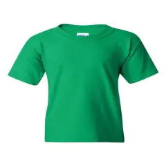 Gildan&reg; Heavy Cotton Crew Neck Short Sleeve Youth T-Shirt Irish Green