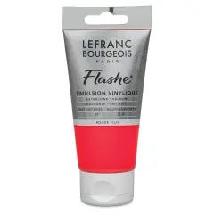 Lefranc & Bourgeois Flashe Vinyl Paint - Fluorescent Red, 80 ml tube