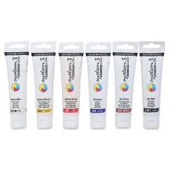 Daler-Rowney System3 Heavy Body Acrylic Paint - Starter Set, Assorted Colors, Set of 6, 59 ml, Tubes