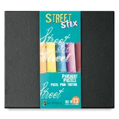 Richeson Street Stix Pavement Pastel Set - Assorted Colors, Set of 12