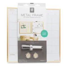 U Brands Gold Frame Dry Erase Board - Calendar