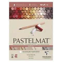 Clairefontaine Pastelmat Pad - 12" x 15-1/2", Palette No. 7, 12 Sheets