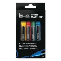 Liquitex Paint Markers - Classics, 2mm Tip, Set of 6