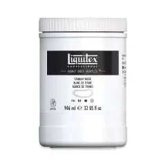 Liquitex Heavy Body Artist Acrylics - Titanium White, 32 oz Jar