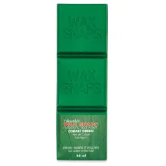 Enkaustikos Wax Snaps Encaustic Paints - Cobalt Green, 40 ml cake