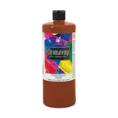 Chroma Chromatemp Artists' Tempera Paint - Brown, Quart