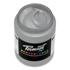 Permaset Aqua Fabric Ink - Bright Silver, 300 ml
