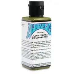 Alpha6 AlphaFlex Textile and Leather Paint - Army Green, 147 ml, Bottle