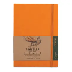 Pentalic Recycled Traveler's Sketchbook - 8-1/4" x 5-7/8", Orange