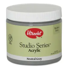 Utrecht Studio Series Acrylic Paint - Neutral Gray, Pint