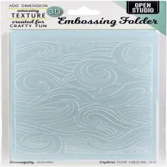 Memory Box 3D Embossing Folder 4.5"X5.75"-Waves