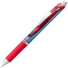 EnerGel RTX Retractable Liquid Gel Pen, (0.7mm) Needle Tip, Medium Line, Red Ink