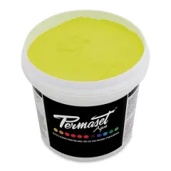 Permaset Aqua Fabric Ink - Supercover Glow Yellow, Liter