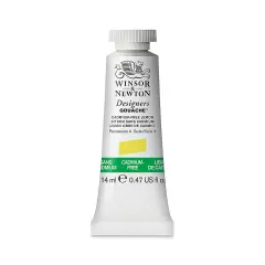 Winsor & Newton Designers Gouache - Cadmium-Free Lemon Yellow, 14 ml tube