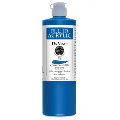 Da Vinci Fluid Acrylics - Cobalt Blue, 16 oz bottle