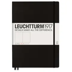Leuchtturm1917 Blank Hardcover Notebook - Black, Master, 8-3/4" x 12-1/2"