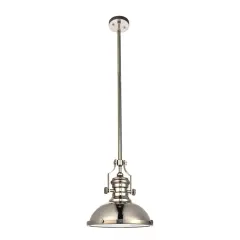 Eamon Collection Pendant D13 H13.3 Lt:1 polished Nickel Finish