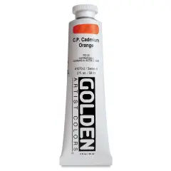 Golden Heavy Body Artist Acrylics - Cadmium Orange, 2 oz Tube