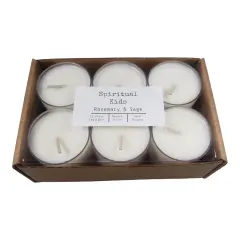 Rosemary & Sage Natural 12ct Soy Wax Tealights Hand Poured with Fragrant/Essential Oils!
