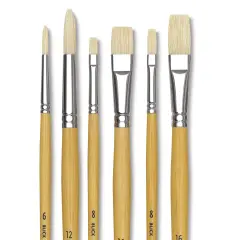 Blick Academic White Bristle Combination Set - Large, Set of 6