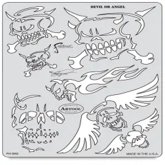 Iwata Artool Freehand Template - Son of Skull Master Devil or Angel