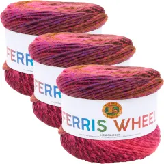 (3 Pack) Lion Brand Ferris Wheel Yarn - Marmalade