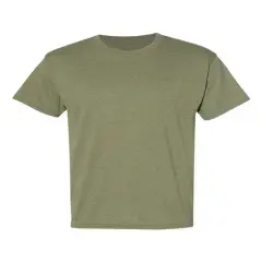Hanes&reg; Ecosmart Crewneck Short Sleeve T-Shirt Heather Green