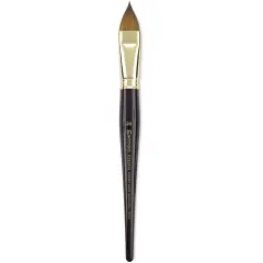 Escoda Reserva Kolinsky-Tajmyr Sable Brush - Filbert, Short Handle, Size 20
